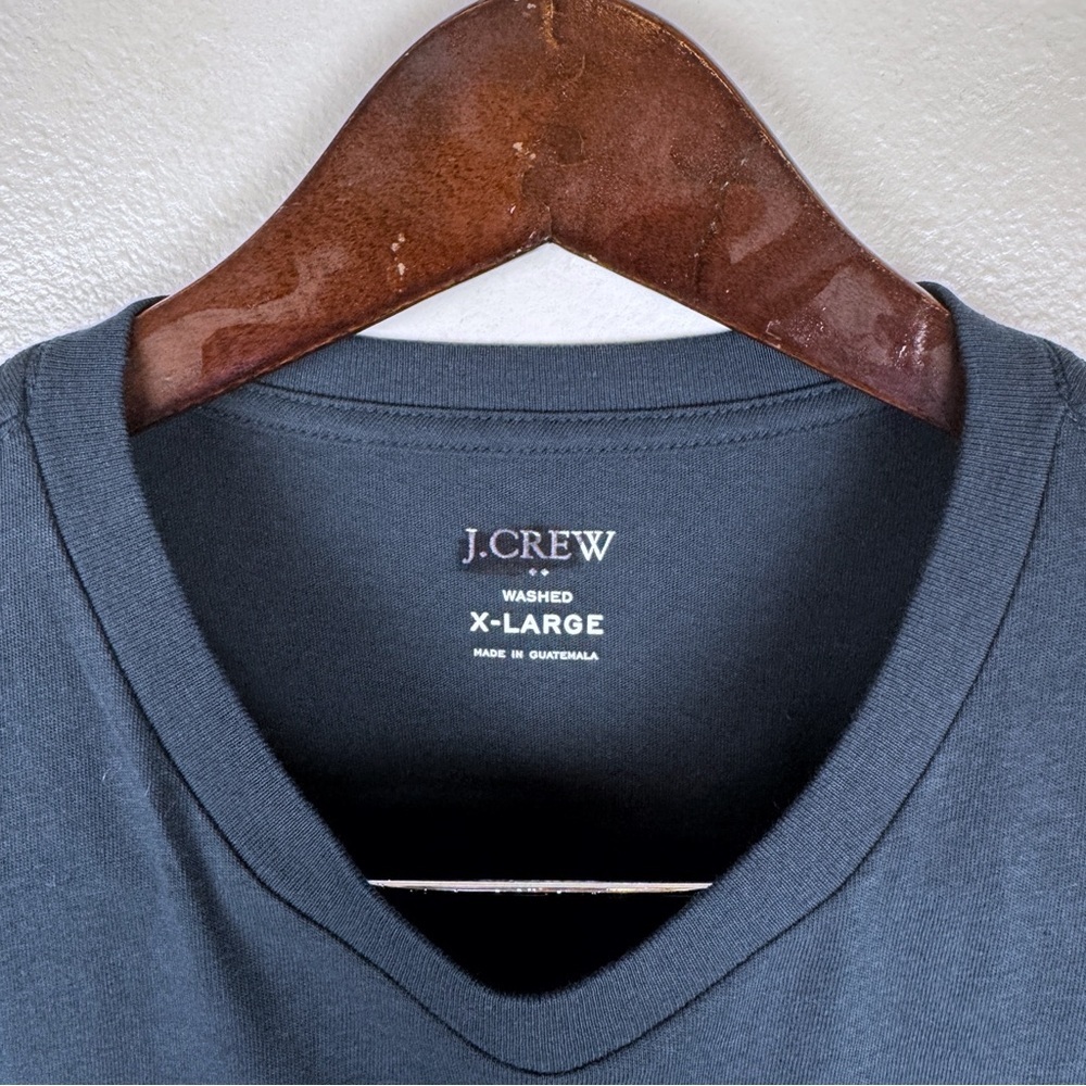 J. Crew Men's Washed Jersey Pocket Short Sleeve Tee Navy Size XL NWT - Picture 5 of 6